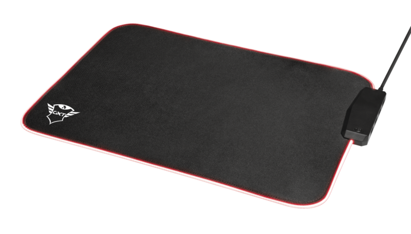 Trust GXT 765 Glide Flex RGB Mousepad with USB Hub
