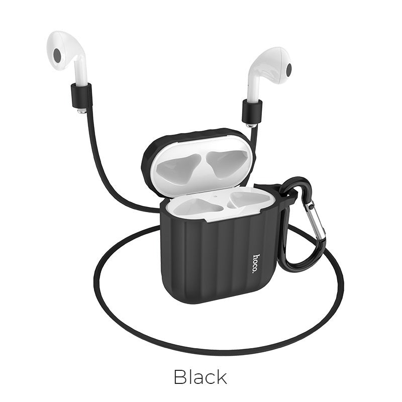 Airpods 1/2 Protective Silicone Case (Black)