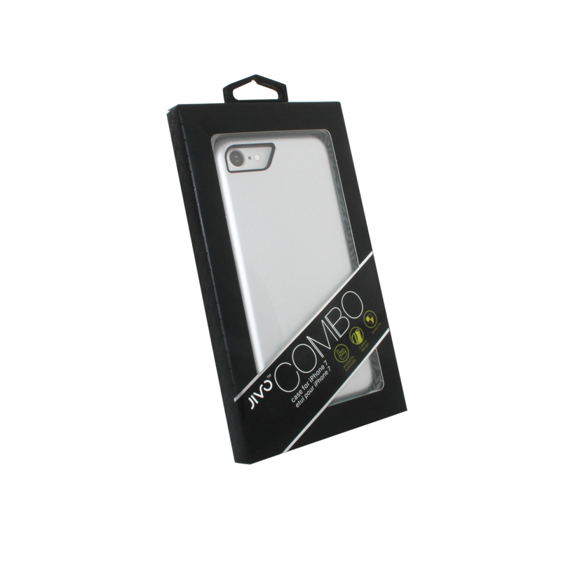 iPhone 7 / 8 / SE (2020) Combo Tough Case | Silver