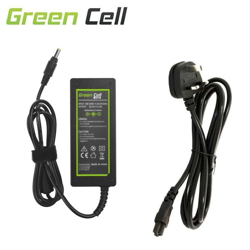NBP06 | 18.5V 3.5A 65W ( tip 1.7 / 4.8mm ) | Green Cell Replacement Charger
