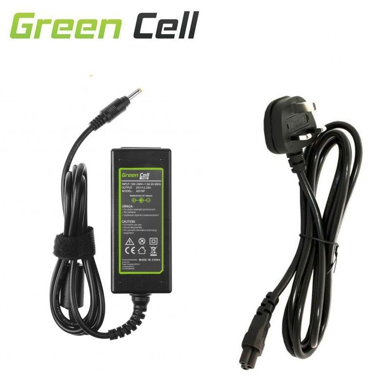 NBP52 AD76P | 20V, 2.25A, 45W,  (4.0*1.7mm round tip ) | Green Cell Replacement Charger