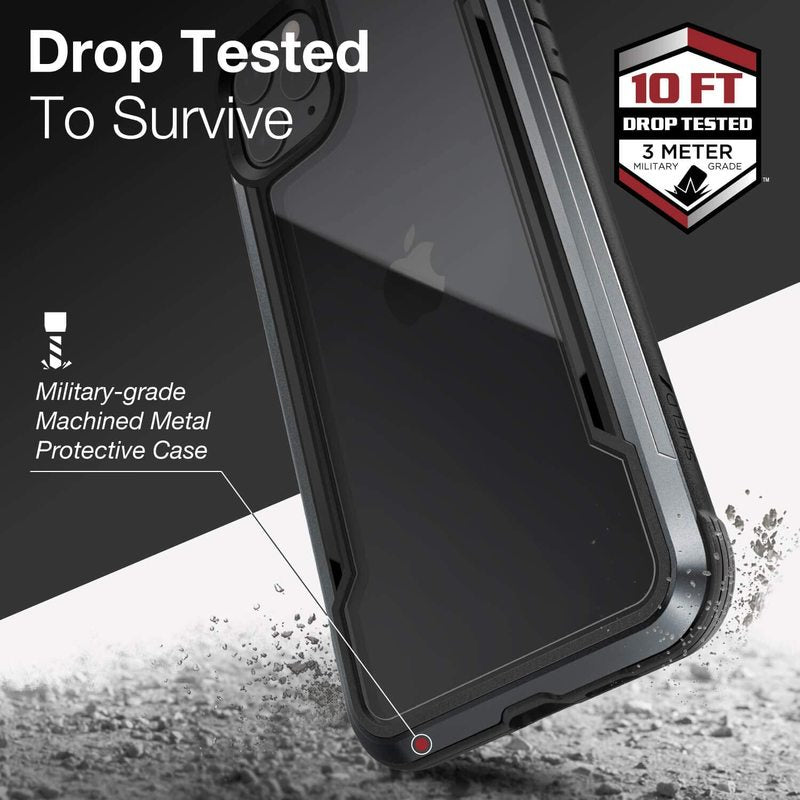 Raptic Defense Clear for iPhone 11 Pro Max | Black