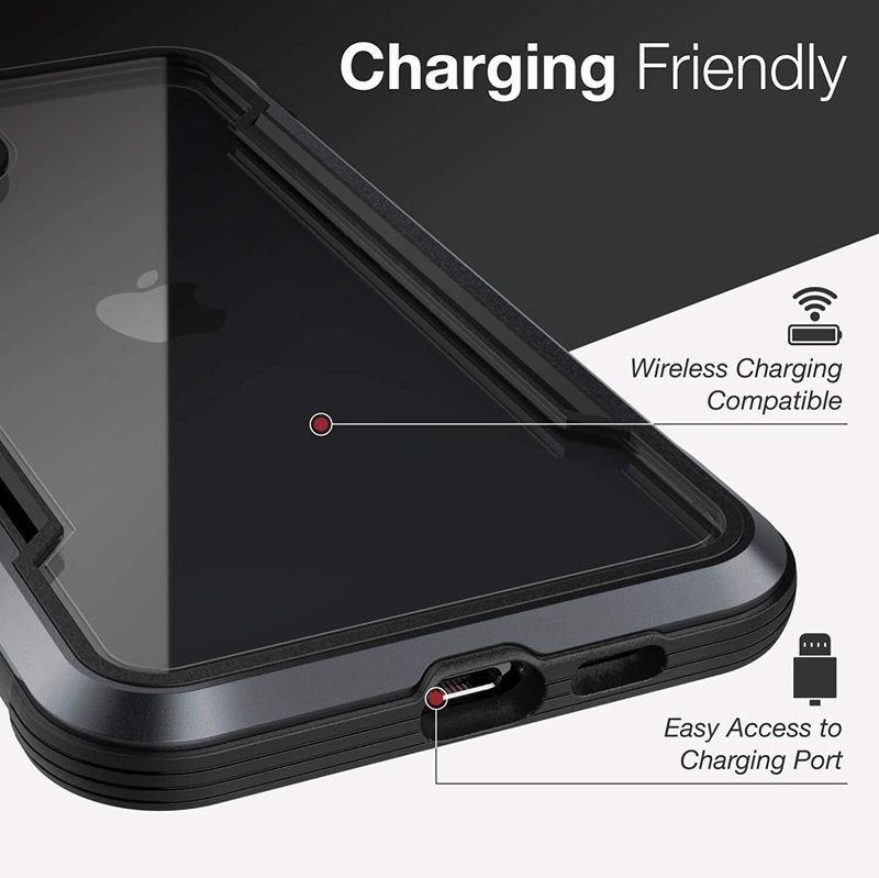 Raptic Defense Clear for iPhone 11 Pro Max | Black