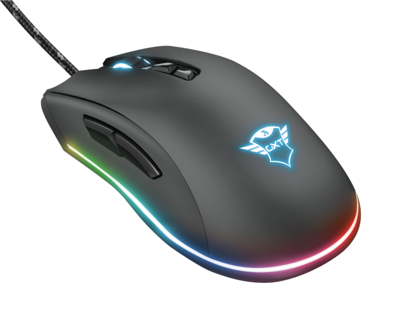 Trust GXT 900 Qudos RGB Gaming Mouse, Black