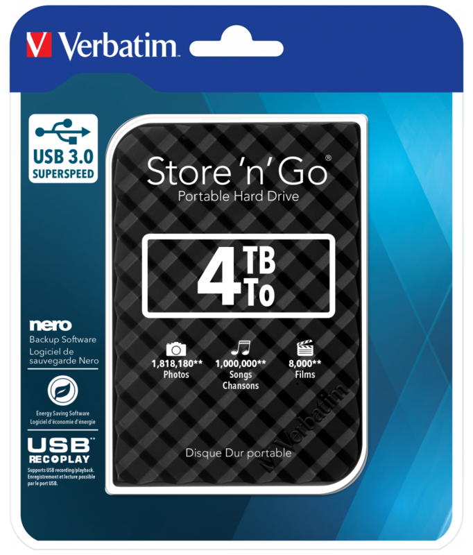 4TB HDD 2.5&quot; External | Black