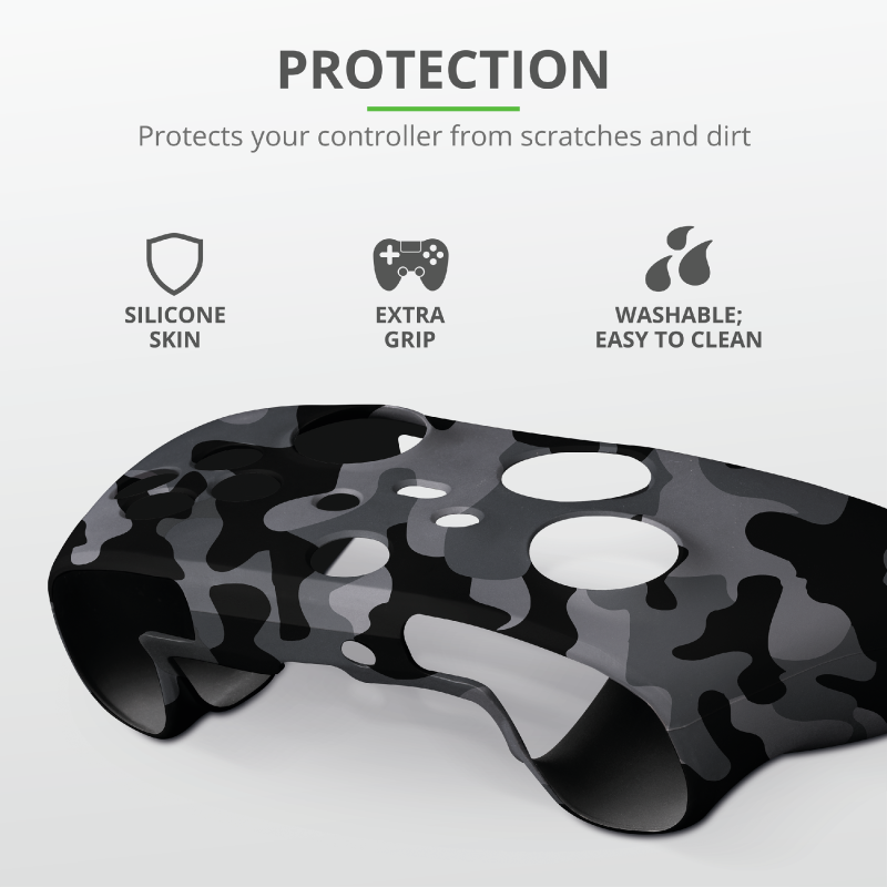 Trust GXT 749K Controller Silicon Skins for Xbox Series X / S | Black Camo